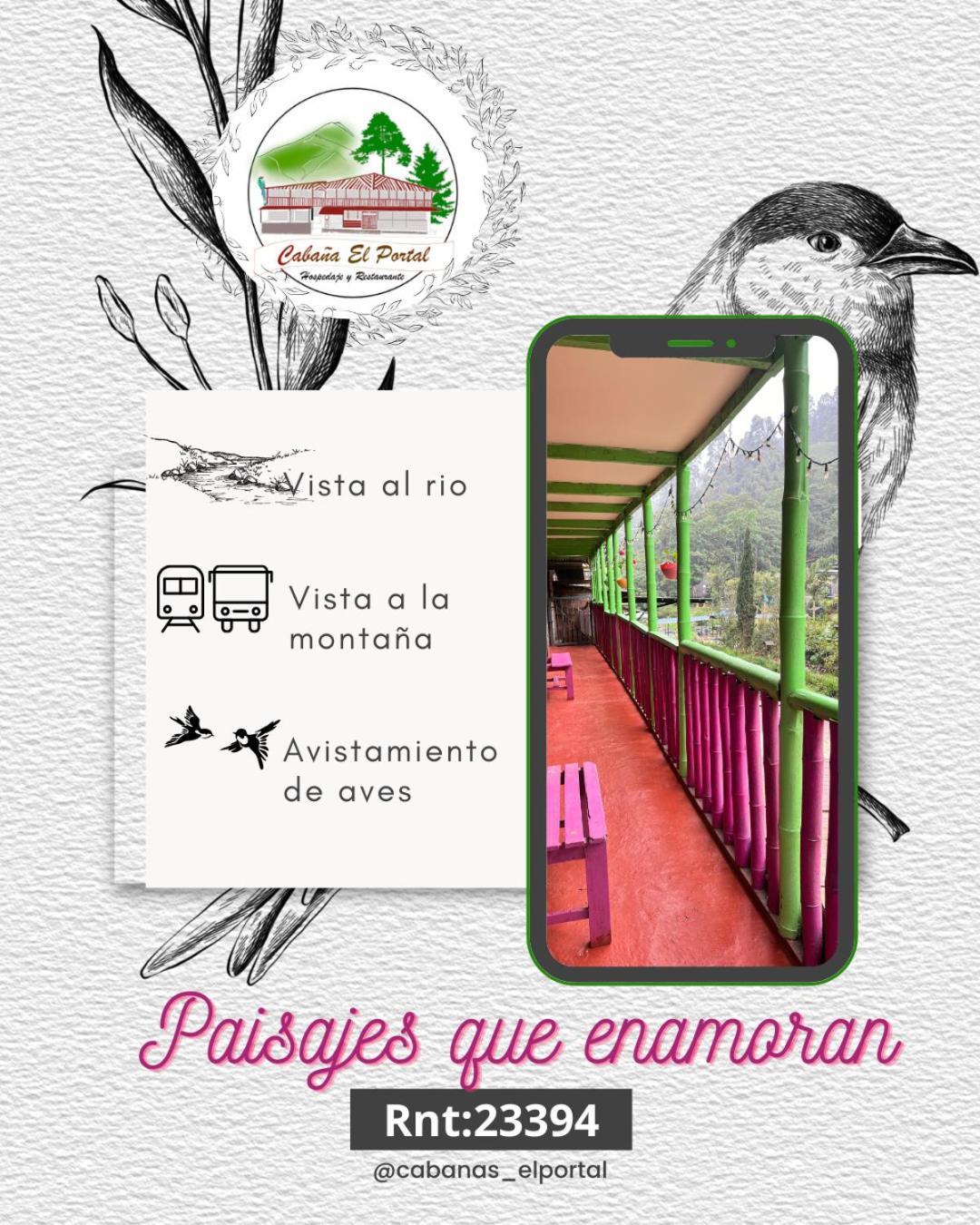 Cabanas El Portal 산타 로사 데 카발 외부 사진